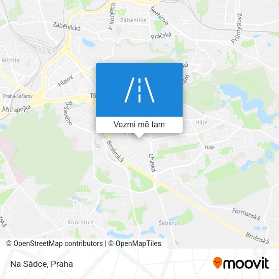 Na Sádce mapa