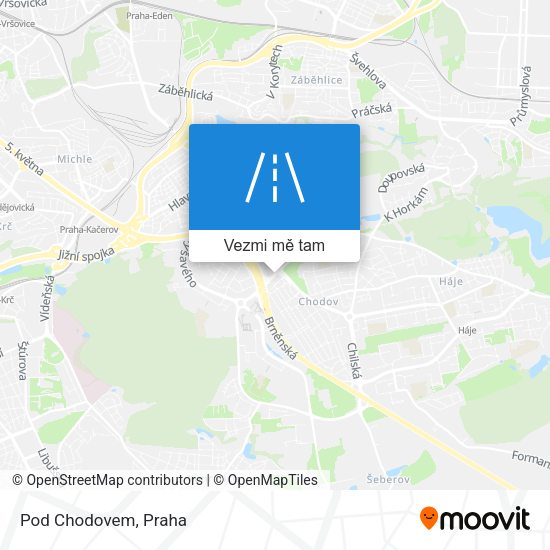 Pod Chodovem mapa