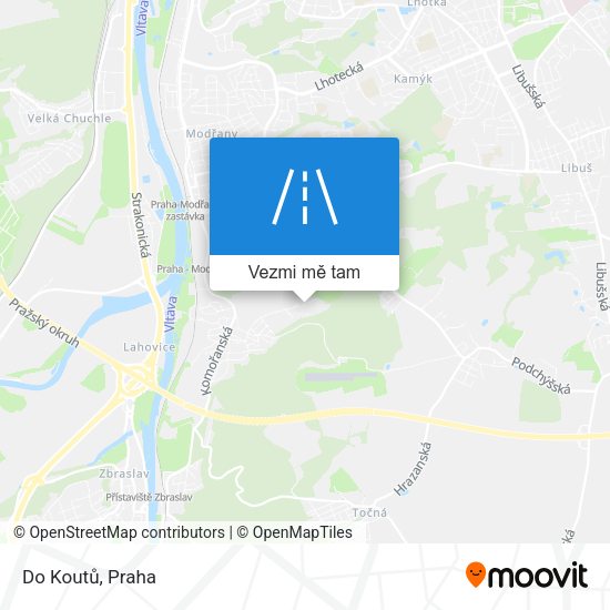 Do Koutů mapa