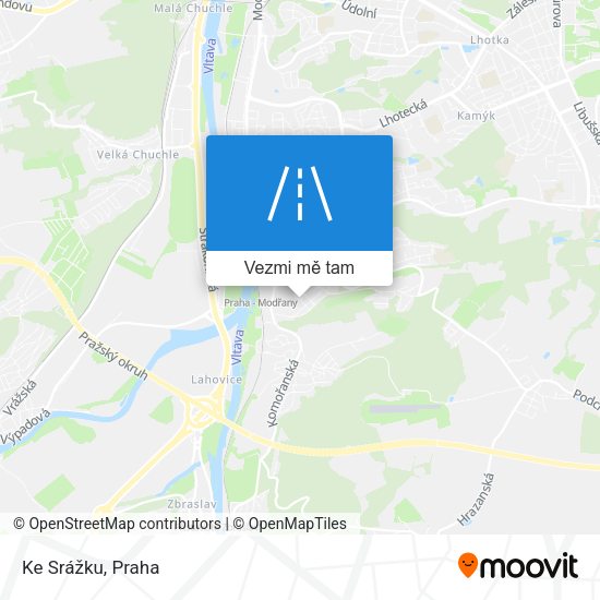 Ke Srážku mapa