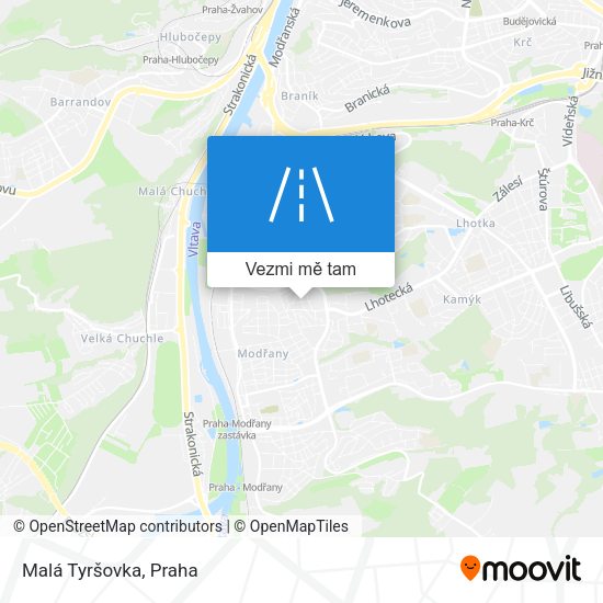 Malá Tyršovka mapa