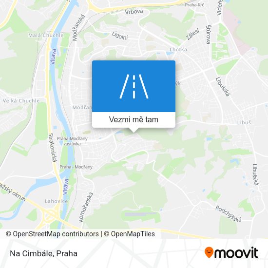 Na Cimbále mapa
