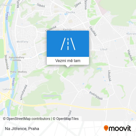 Na Jitřence mapa