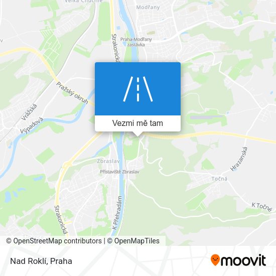 Nad Roklí mapa