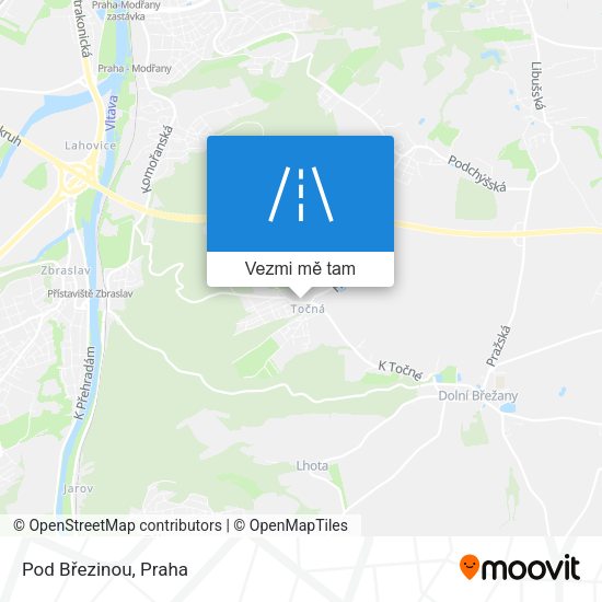 Pod Březinou mapa
