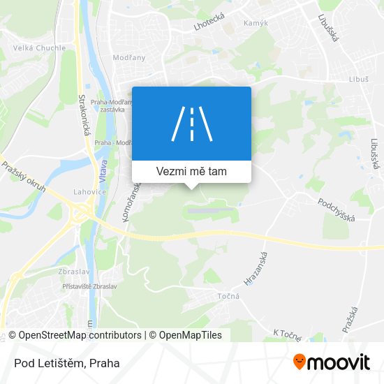 Pod Letištěm mapa