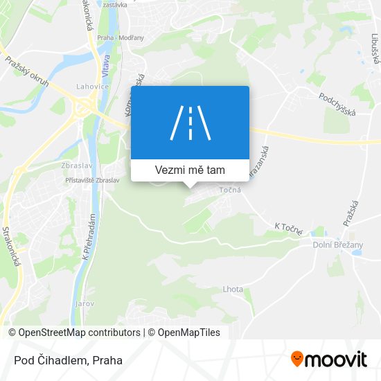 Pod Čihadlem mapa