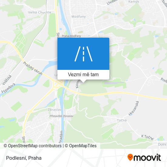Podlesní mapa