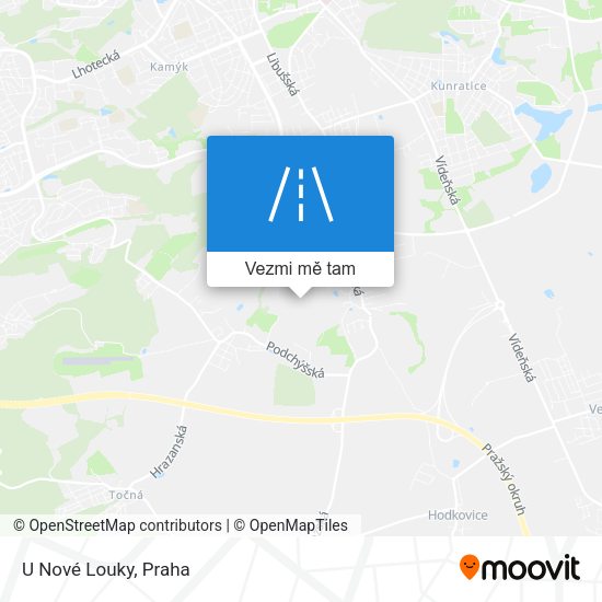 U Nové Louky mapa