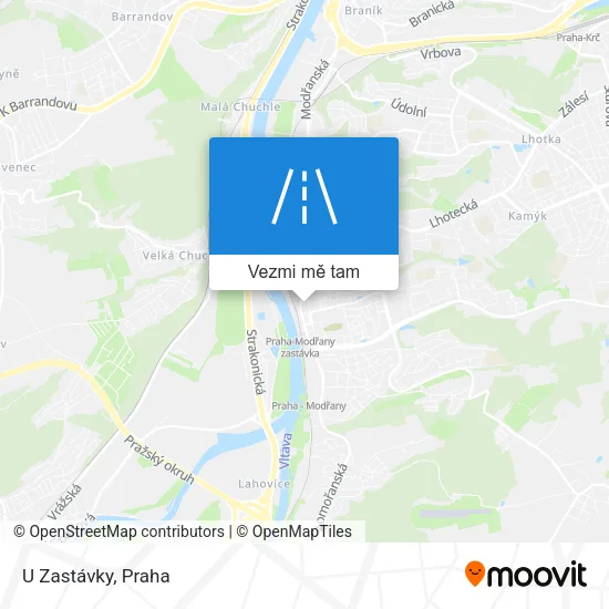 U Zastávky mapa