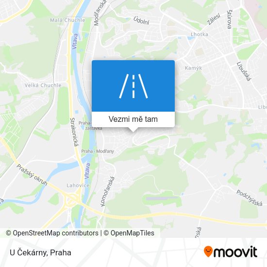 U Čekárny mapa