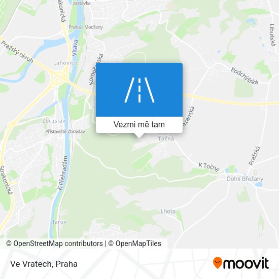 Ve Vratech mapa