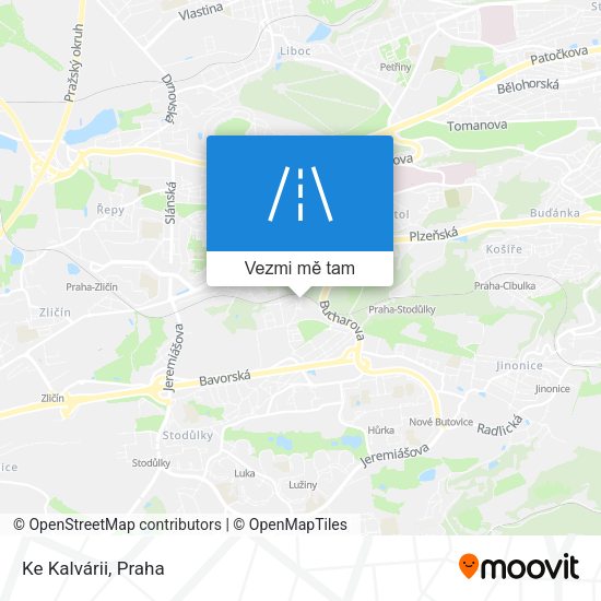 Ke Kalvárii mapa