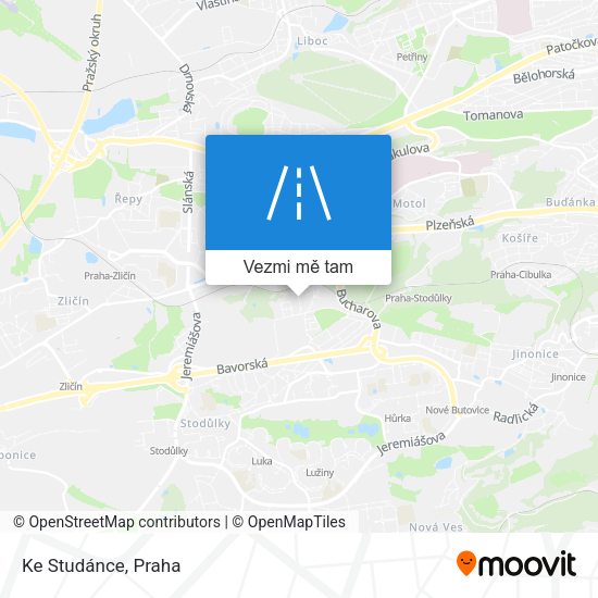 Ke Studánce mapa