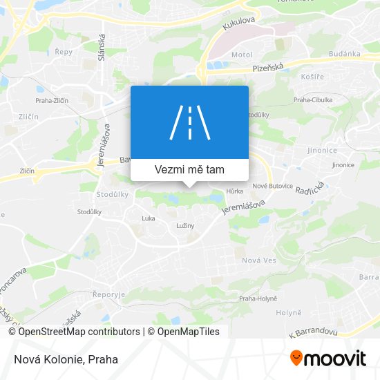 Nová Kolonie mapa
