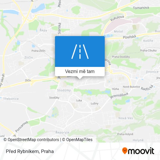 Před Rybníkem mapa