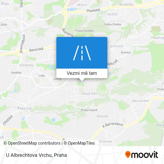 U Albrechtova Vrchu mapa