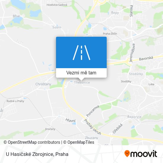 U Hasičské Zbrojnice mapa
