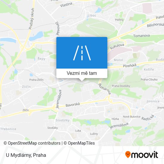 U Mydlárny mapa