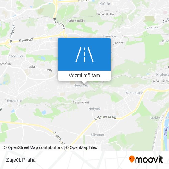 Zaječí mapa