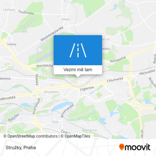 Stružky mapa