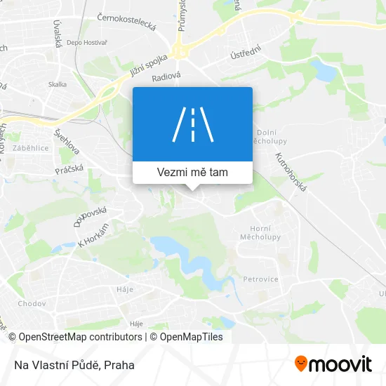 Na Vlastní Půdě mapa