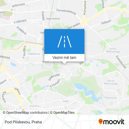 Pod Plískavou mapa