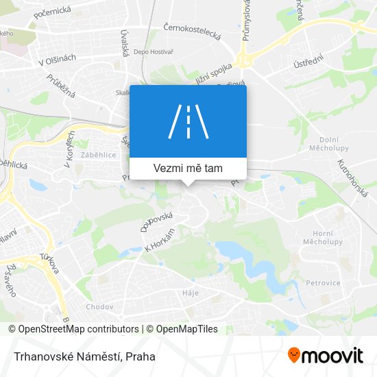 Trhanovské Náměstí mapa