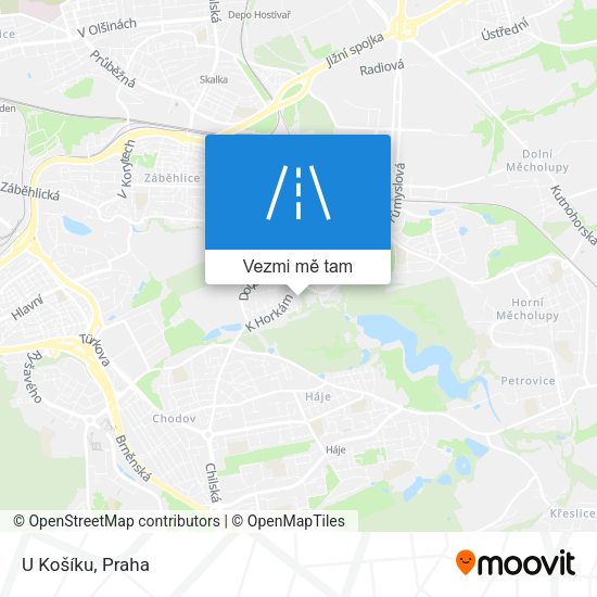U Košíku mapa