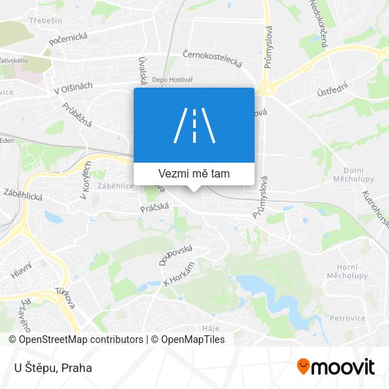 U Štěpu mapa