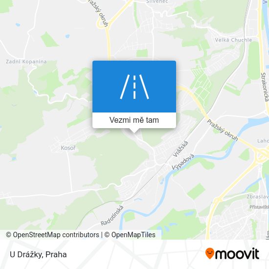 U Drážky mapa