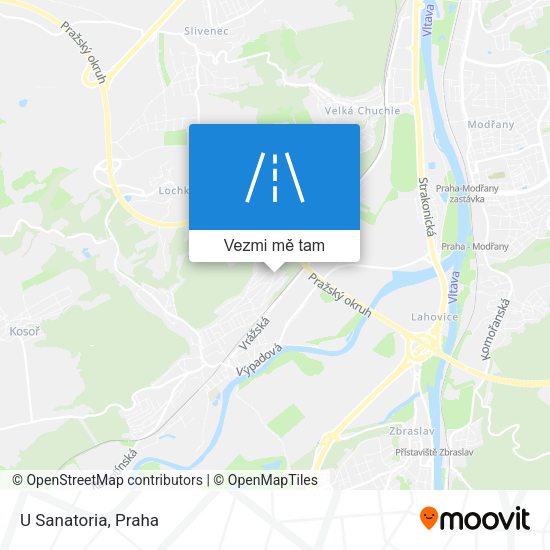 U Sanatoria mapa
