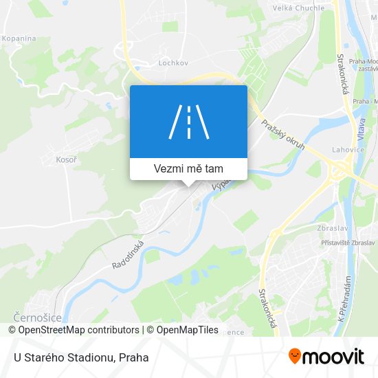U Starého Stadionu mapa