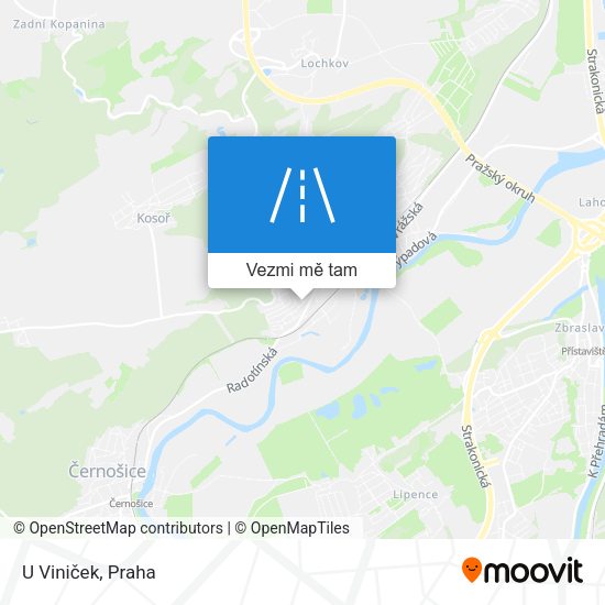 U Viniček mapa
