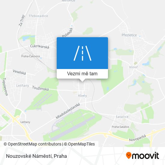 Nouzovské Náměstí mapa