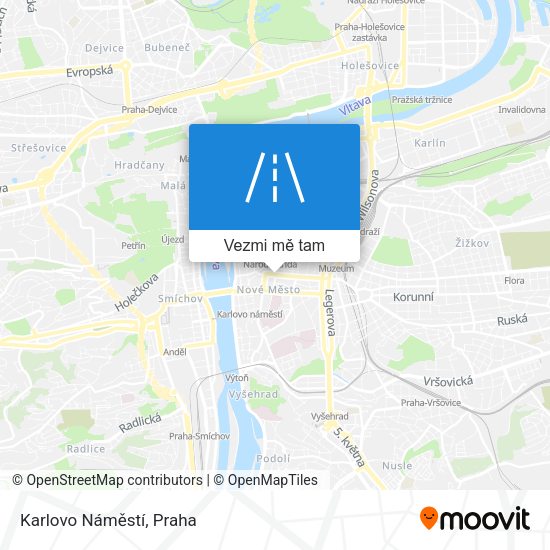 Karlovo Náměstí mapa
