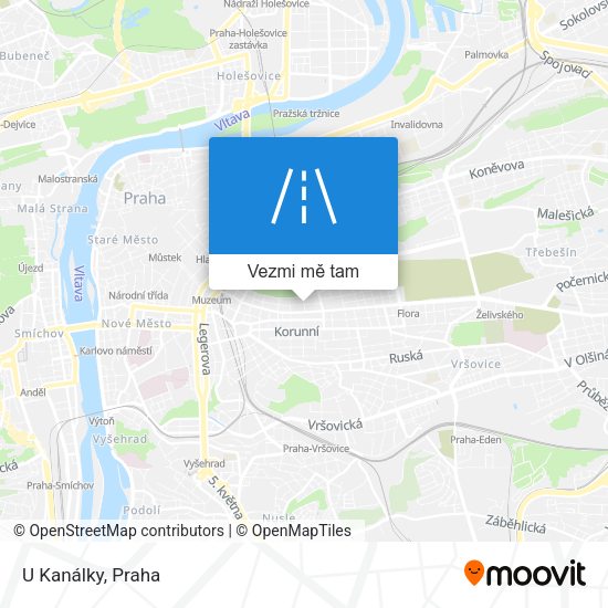 U Kanálky mapa