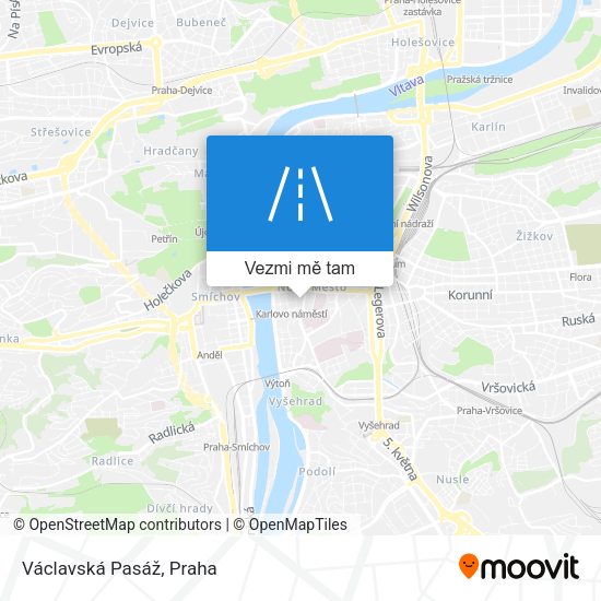 Václavská Pasáž mapa