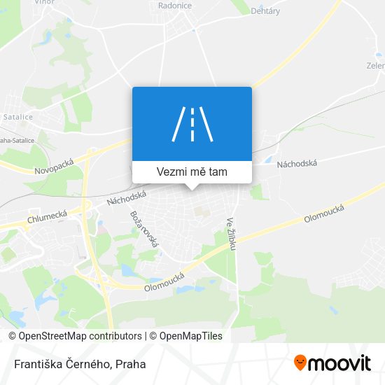 Františka Černého mapa