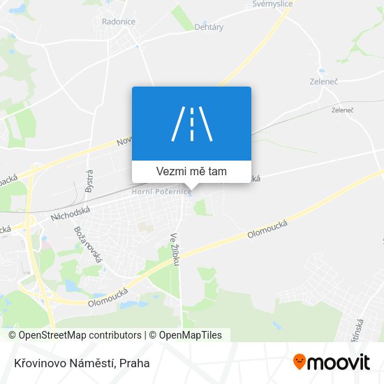 Křovinovo Náměstí mapa