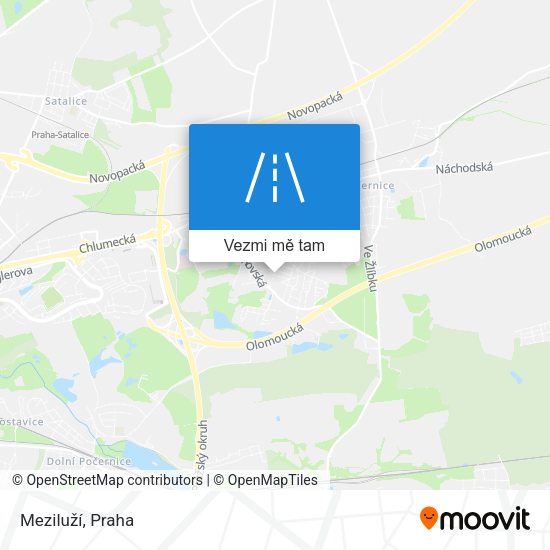 Meziluží mapa