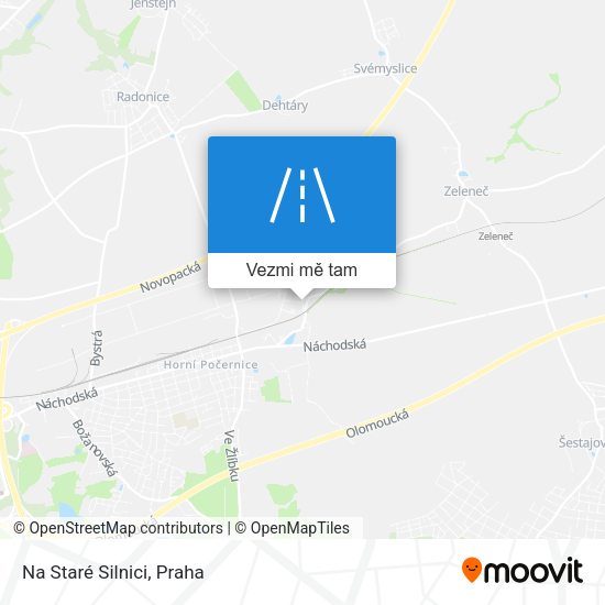 Na Staré Silnici mapa