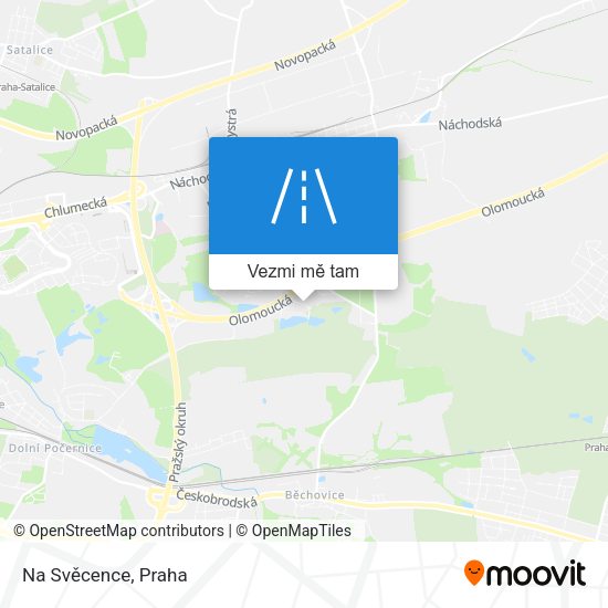 Na Svěcence mapa