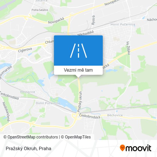 Pražský Okruh mapa