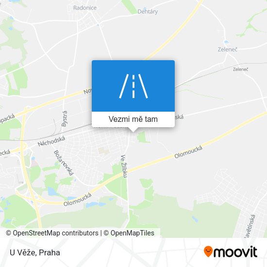 U Věže mapa