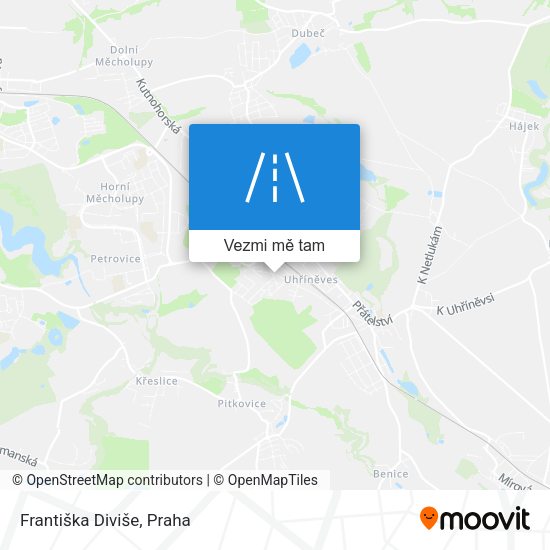 Františka Diviše mapa