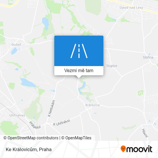 Ke Královicům mapa