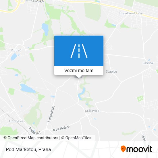 Pod Markétou mapa