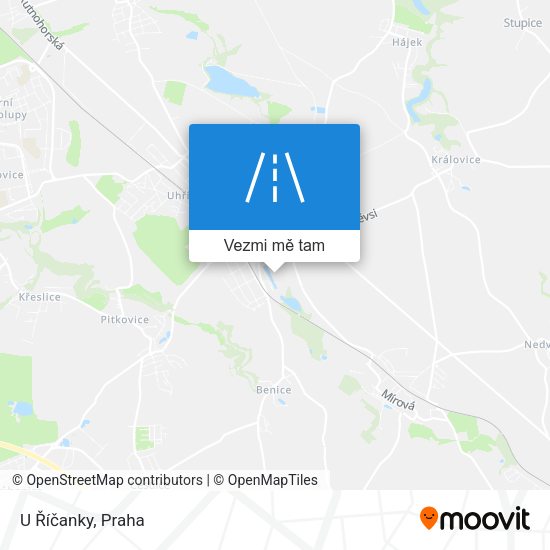 U Říčanky mapa