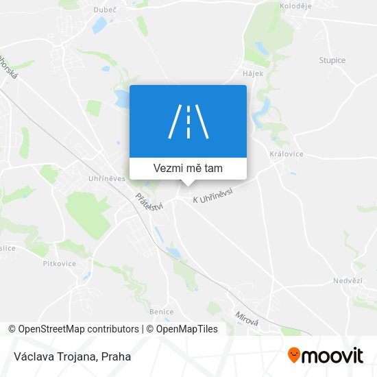 Václava Trojana mapa